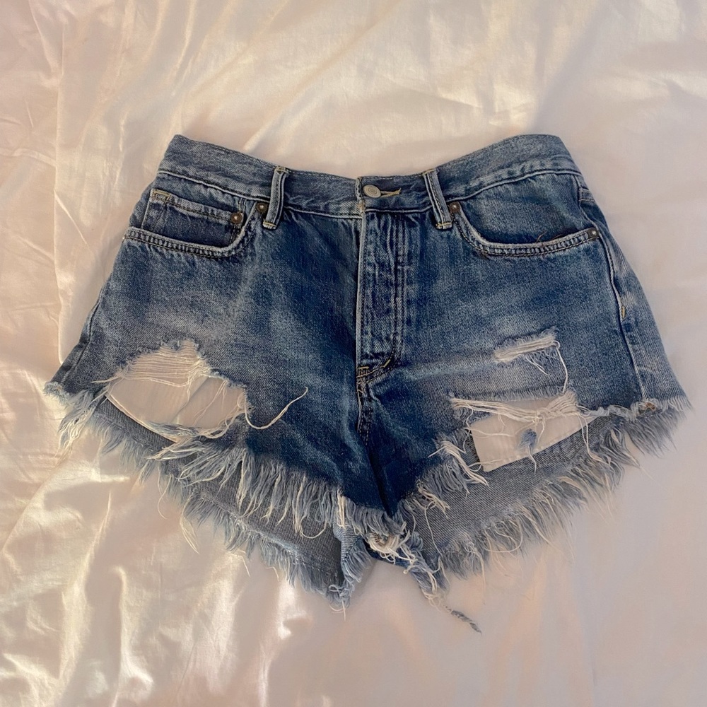 Free People Jean shorts Blue denim size 27